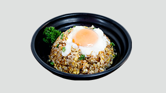 Garlic Fried Rice with Onsen Egg
