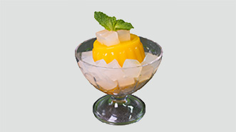 Mango Jelly with Nata De Coco