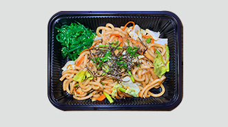 Yaki Soba with Chicken Char Siew and Egg